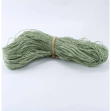 Birsence Küf Yeşili Renk Çile Kağıt Ip Çanta Ipi Supla Ipi No:49 - (550-600 Gr)