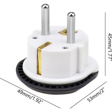 Store 2 Adet Üniversal Seyahat Fişi Adaptörü, Alman Adaptör, Dünya ve Avrupa'ya Çok Fonksiyonlu Seyahat Adaptörü, Ce Sertifikalı, Evrensel Adaptör