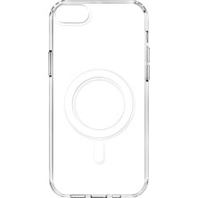Store iPhone 7/8/se 2020/SE 2022 Uyumlu Kamera Korumalı Magsafe Wireless Şarj Özellikli Kristal Berraklıkta Düşmeye Karşı Askeri Sınıf Korumalı Şeffaf Silikon Kılıf (Şeffaf, iPhone 8 / Se 2020)