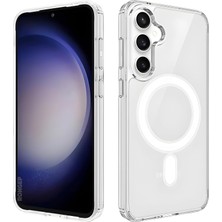 Store Samsung Galaxy S25 Fe Için Şeffaf Kılıf Mag-Clear Güçlü Manyetikli [magsafe ile Uyumlu] S25 Fe Koruyucu Sararmaya Dayanıklı Darbe Emici Pc+Tpu Hibrit Tasarım Samsung S25 Fe Kılıfı