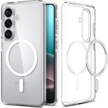 Store Galaxy S26 Plus ile Uyumlu Şeffaf Magnet Kılıf Ultra Hybrid Mag Fit Clear White - ACS10964