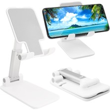 Store Cep Telefonu Standı, Katlanır Masaüstü Telefon Standı, Açı Yüksekliği Ayarlanabilir Cep Telefonu Tutacağı, Masa, Ofis, Tablet Standı Tüm Iphone, Ipad, Samsung, 4-10" Cep Telefonu ve Tablet ile Uyumlu