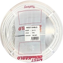 Store 2x1,5 mm Ttr Elektrik Kablosu 100 Metre