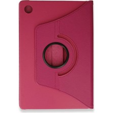 Store Samsung Galaxy Tab A9 Plus Kılıf 360 Tablet Deri Kılıf - Pembe