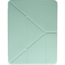 Store Apple iPad Pro 12.9 (2021) Kılıf Kalemlikli Mars Tablet Kılıfı - Açık Yeşil