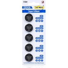 Store CR2430 Süper Lityum 3V 5’li Kart Düğme Pil