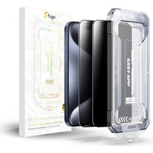 Store iPhone 15 Pro Max Uyumlu [2'li Paket] Privacy Hayalet Ekran Koruyucu Kolay Kurulum