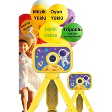 Store Dijital Fotoğraf Makinesi Çocuk Mini 1080P Hd Kamera Selfie Tripotlu Ön Arka Kamera