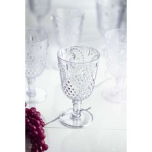 Birsence Akrilik Şeffaf Tekli Kadeh & Su Meşrubat Kahve Yanı Bardağı 450 ml ( Cam Değildir )