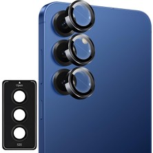 Store Samsung Galaxy S25 Için Kolay Kurulum Aparatlı Kamera Lens Koruyucu 9h Temperli Cam Hd Görüntü Darbelere Karşı S25 Koruyucu Alüminyum Alaşım Çerçeve S25 Kamera Koruyucu (Siyah)