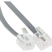 Store PM-5896 Hazır 6p/2c 2 Pin Soketli 3 Metre Dsl Telefon Modem Hat Kablosu