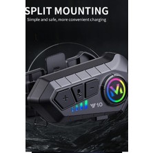 Store Y10 Kask Kulaklık Bluetooth Motosiklet Kulaklık 5,3 Bluetooth Intercom Motorsiklet Kulaklık