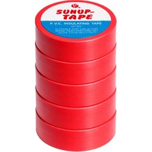 Store SN-27920 Kırmızı 0.13X18MM Izole Pvc Elektrik Yalıtım Bant (5’li Paket)