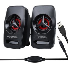 Store Magicvoice T-19 1+1 USB Pc Mini Hoparlör - Speaker (2*3 Watt - 4 Ohm)