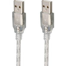 Store PM-19803 Şeffaf 3 Metre USB Erkek-Erkek Kablo