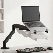Store PM-27096 Profesyonel Amortisörlü 2’si 1 Arada Laptop ve Monitör Standı