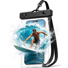 Store Su Geçirmez Cep Telefonu Kılıfı, iPhone 16/15 Pro Max ve Galaxy S24+/S23 7 Inç Su Geçirmez Cep Telefonu Kılıfı, Kordonlu, Ipx8 Plaj Seyahati, Plaj Ihtiyaçları, Siyah, 1 Paket