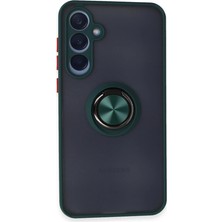 Store Samsung Galaxy A15 4g Kılıf Montreal Yüzüklü Silikon Kapak - Yeşil