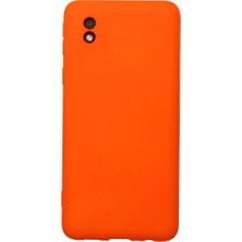 Store Samsung Galaxy A01 Core Kılıf Nano Içi Kadife Silikon - Turuncu