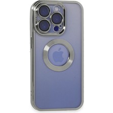 Store Apple iPhone 15 Pro Kılıf Slot Silikon - Gümüş