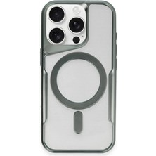 Store Apple iPhone 11 Pro Max Kılıf Boyi Magsafe Silikon Kapak - Yeşil