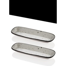 Store Dark 2li Zeytinlik Sunum Tabağı 25 * 9 cm
