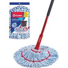 Store Microtwist Max Mikrofiber Bükümlü Paspas, 1 Ekstra Dolum ile | Eller Serbest Sıkma Özellikleri | Ekstra Büyük 45 cm Paspas Başlığı | Tüm Zemin Tiplerinde Güvenli