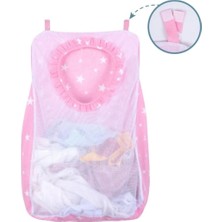 Store Kirli Çamaşır Torbası - Pembe Yıldız