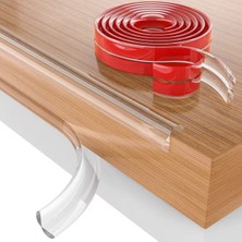 Store 2 Metre Kenar Koruyucu Şerit, Silikon Şeffaf Masa Köşe Koruyucu Güçlü Bant