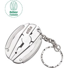 Store Izeltaş Elta Multi Tool Mini 7 Fonksiyonlu Katlanır Çok Amaçlı Pense El Aleti Paslanmaz Çelik 75 mm