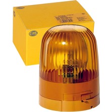 Store Halojen-Döner Ikaz Lambası - 24V - Amber - Montaj/vidalanmış - Soket Modeli: Yassı Soket - Miktar: 1 Beacon 2rl 007 550-011