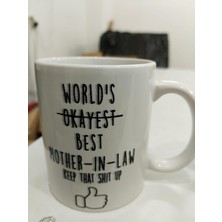 Store Dünyanın En Iyi Kayınvalide Kupası - Komik World's Best Mother In Law Seramik Bardak 325ML