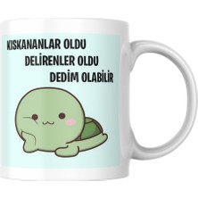 Store Kıskananlar Oldu Komik Yazılı Kupa Bardak Hediyelik Çay Kahve Kupası Coffee Mug