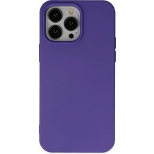 Store Apple iPhone 14 Pro Kılıf Nano Içi Kadife Silikon - Mor