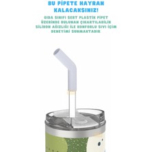 Store 590ML Desenli Pipetli/pipetsiz Çift Kullanım Tumbler Kahve Bardağı/mug Paslanmaz Çelik Termos (Jungle)