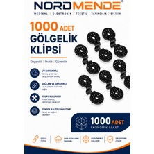Store 1000 Adet Gölge Filesi Klipsi | Sera Filesi Sabitleme Klipsi | Güneşlik Örtü Klipsi | Yerli Üretim | Uv Dayanımlı