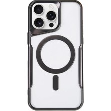 Store Apple iPhone 16 Pro Max Kılıf Boyi Magsafe Silikon Kapak - Siyah