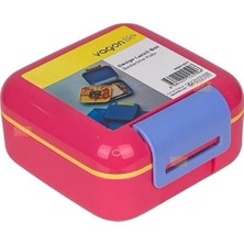 Store Bento 1000ML Lunchbox Tek Katlı Bölmesiz Pp Plastik Küçük Sefer Tası Yemek Kutusu (Koyu Pembe)