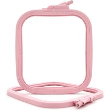 Store Pembe Küçük (No:2) Plastik Kare Nakış Kasnağı, Çapraz Dikiş Çemberleri, Zımba Iğne Halkası, Kendin Yap El Işi Dikiş, Abs Plastik Nakış Çemberleri