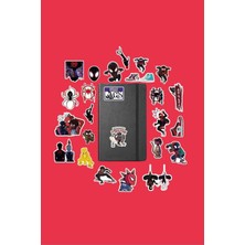 Store Miles Morales Spiderman/bullet Journal Defter Çıkartma Ajanda Laptop Etiket