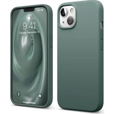 Store Apple iPhone 14 Kılıf First Silikon - Koyu Yeşil