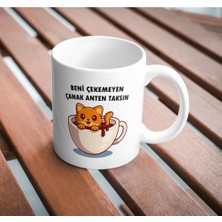 Store Çekemeyen Anten Taksın Komik Baskılı Kupa Bardak Hediyelik Çay Kahve Kupası Coffee Mug