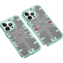 Store Apple iPhone 14 Pro Kılıf Mekanik Bumper Kapak - Yeşil