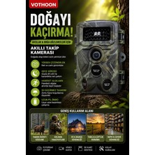 Store Fotokapan Kamera 3 Sensör 16MP Full Hd 1080P Gece Görüşlü 2 Inç LCD Ekran