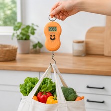 Store 50 kg Dijital El Terazisi – Taşınabilir Askılı Bagaj ve Valiz Tartısı, LCD Ekranlı Seyahat ve Bavul Terazisi