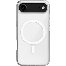 Store Apple iPhone 17 Air Kılıf Magneticsafe Şeffaf Silikon - Şeffaf