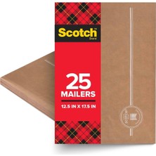Store Curbside Geri Dönüştürülebilir Dolgulu Postalar 25'li Paket 31,8 x 44,5 cm Geleneksel Kabarcık Postalara Benzer Darbe Koruması (Cr-6-25) Kahverengi