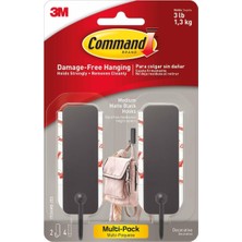 Store 17034MB-2ES Orta Mat Siyah Dekoratif, Paket Ba Na 2 Kanca