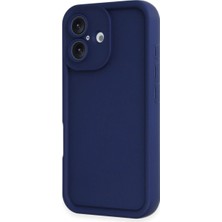 Store Apple iPhone 16 Kılıf Viera Silikon - Lacivert