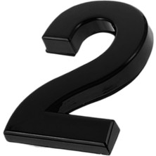 Store Yapışkanlı Kapı Numarası Küçük Boy 50 mm 5 cm Numara 2 Rakam Iki Sayısı Siyah Renk Numaralar 1 Adet